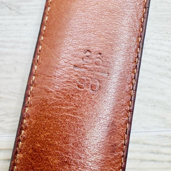 POLO Ralph Lauren Classic Brown Italian Saddle Leather Belt | Size 36/90 - Picture 7 of 13